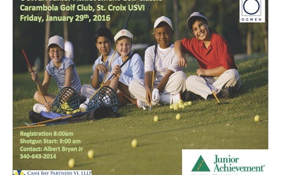 Cane Bay Partners VI, LLLP Sponsors Junior Achievement Golf Tourney, Co-CEO Kirk Chewning Joins the Fun