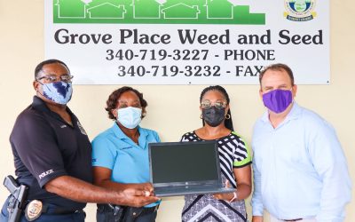 VIPD Purchases 6 Laptops for Weed & Seed Program with Cares Donation